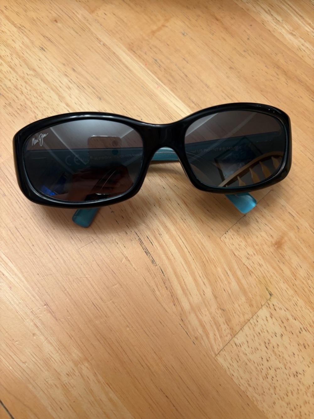Black Maui Jim Sunglasses with Blue